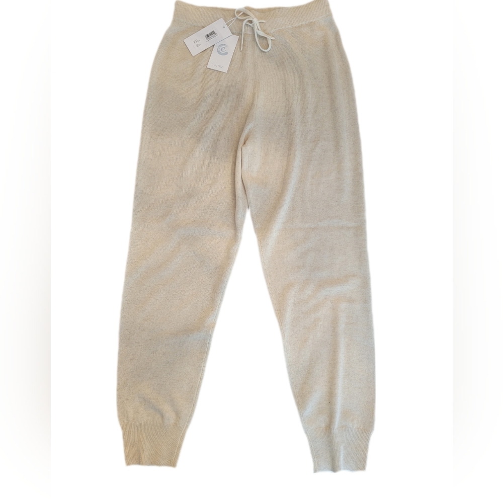 Johnny Was Calme Jogger Cashmere Fleece Taupe - Picture 7 of 13